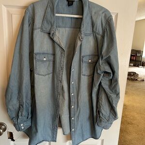 Torrid Sky Blue Denim Top